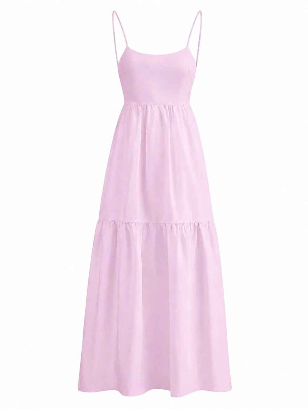 Commense Light Pink Spaghetti-Strap Maxi Dress - Picture 1 of 6